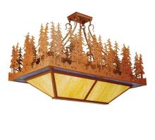 Meyda Blue 50960 - 40"L Pine Lake Oblong Inverted Pendant