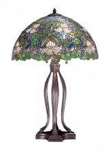 Meyda Blue 52172 - 30"H Trillium & Violet Table Lamp