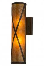 Meyda Blue 72363 - 5" Wide Saltire Craftsman Wall Sconce