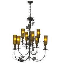 Meyda Blue 99035 - 34" Wide Tuscan Vineyard 9 LT Wine Bottle Chandelier