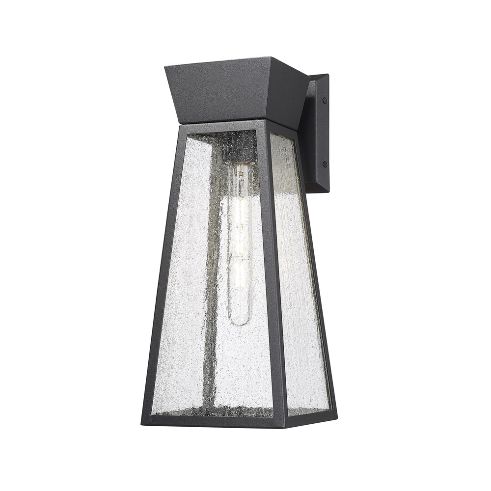 Lucian Collection 1-Light 17" Outdoor Wall Light Black