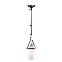 Artcraft AC11241NB - Brydon 1 Light Sconce/Pendant Black and Brushed Nickel (Cylinder Glasswre)