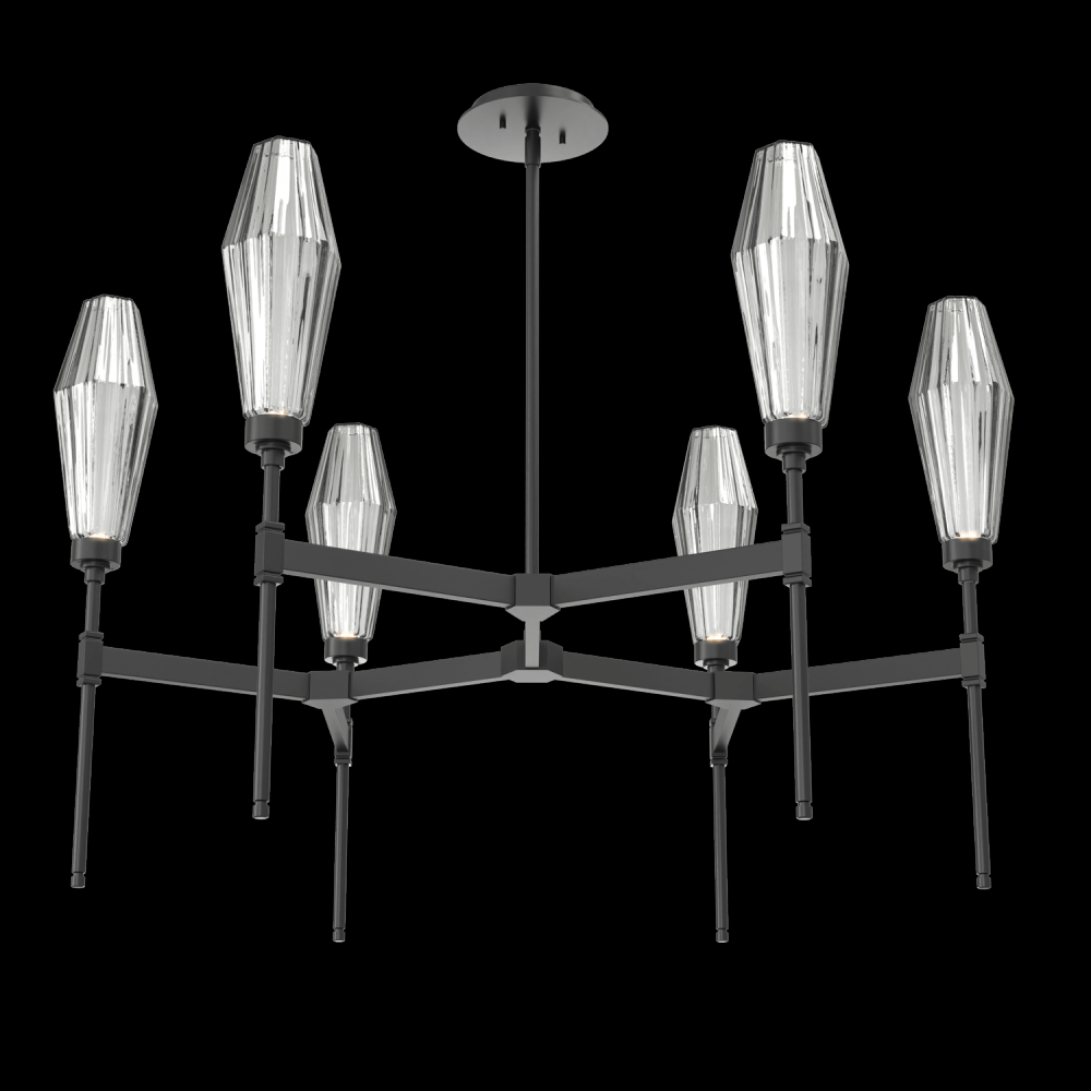 Aalto Round Chandelier-37-Matte Black