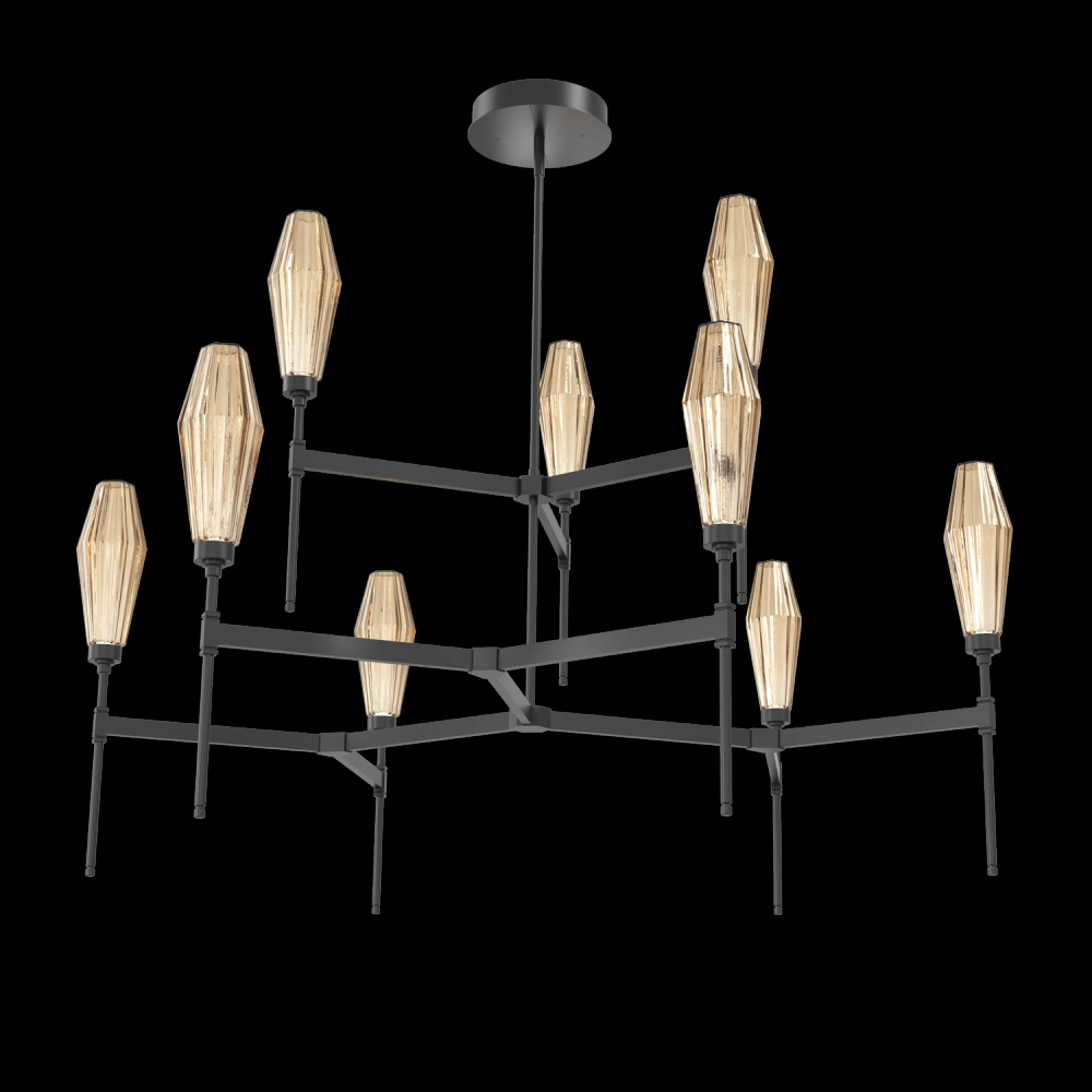 Aalto Round Chandelier-54-Matte Black