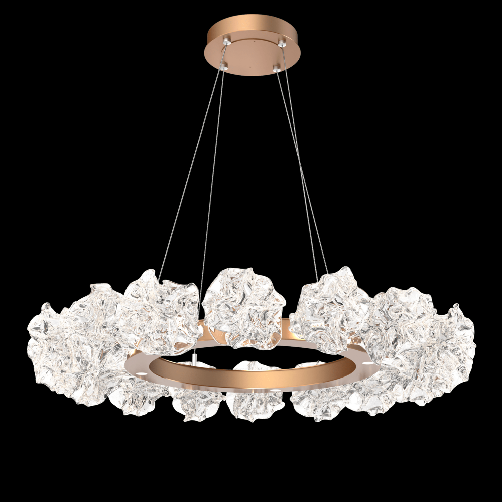 Blossom Ring Chandelier - 50-Gilded Brass