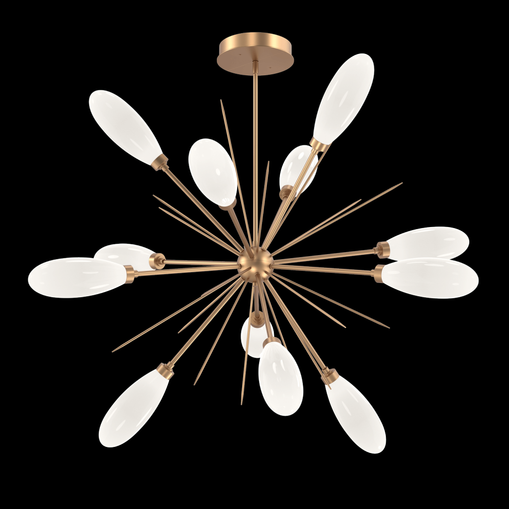 Fiori  Starburst Chandelier - 46" -Novel Brass