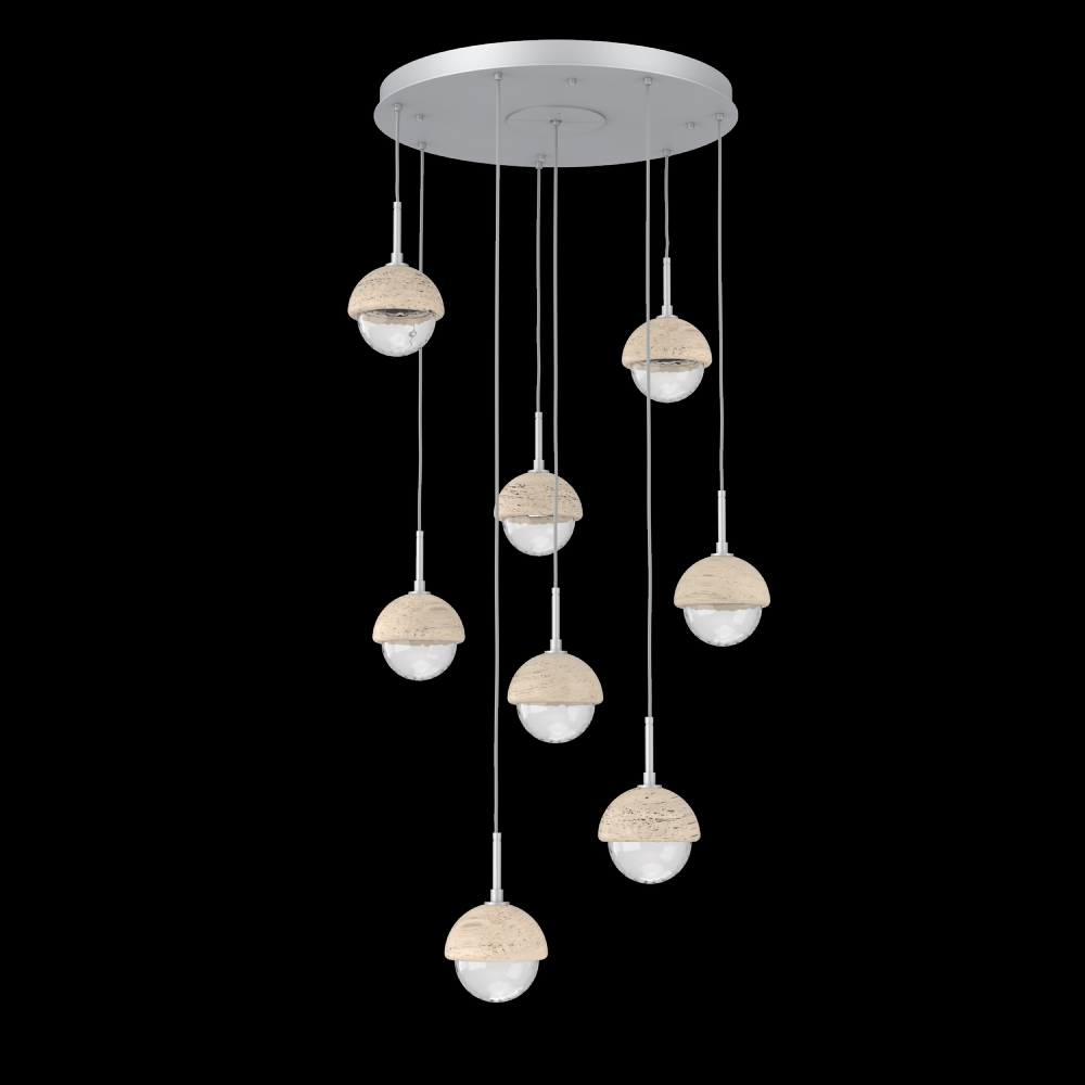 Cabochon Round Pendant Chandelier