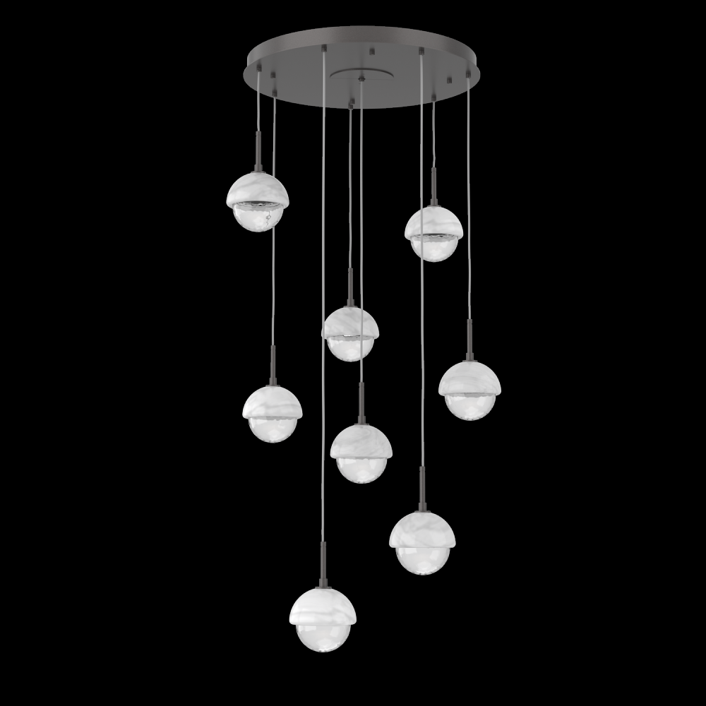 Cabochon Round Pendant Chandelier