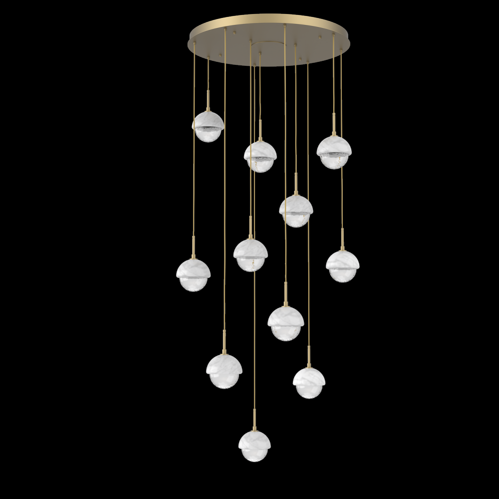 Cabochon Round Pendant Chandelier