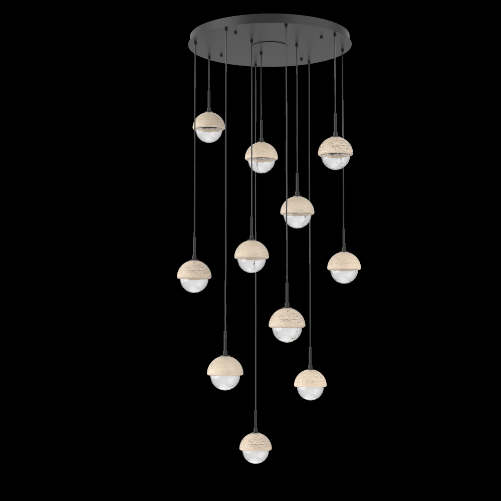 Cabochon Round Pendant Chandelier