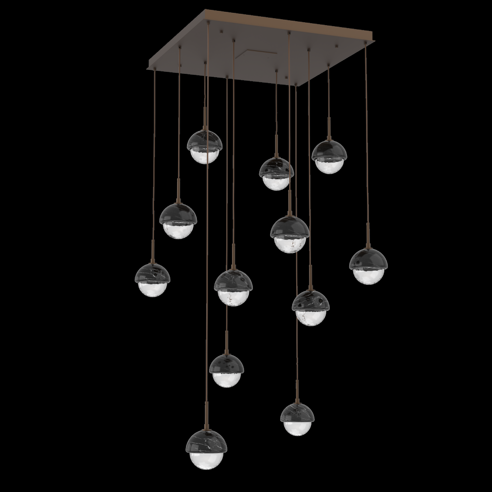 Cabochon Square Pendant Chandelier