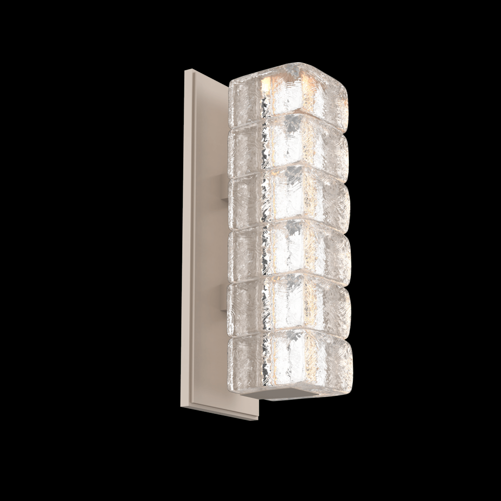 Asscher Sconce-Novel Brass-Asscher Clear