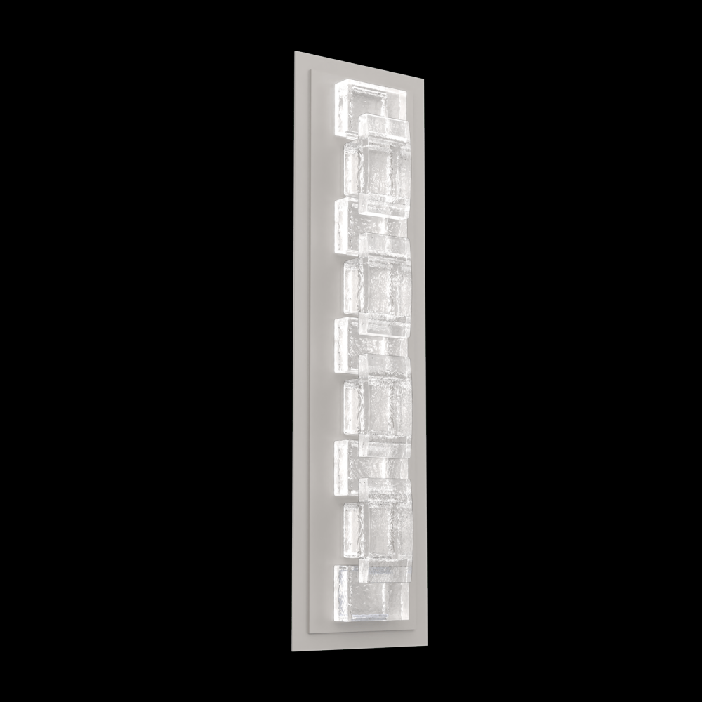 Tessera Sconce (M)-Beige Silver-Tetro Cast Glass