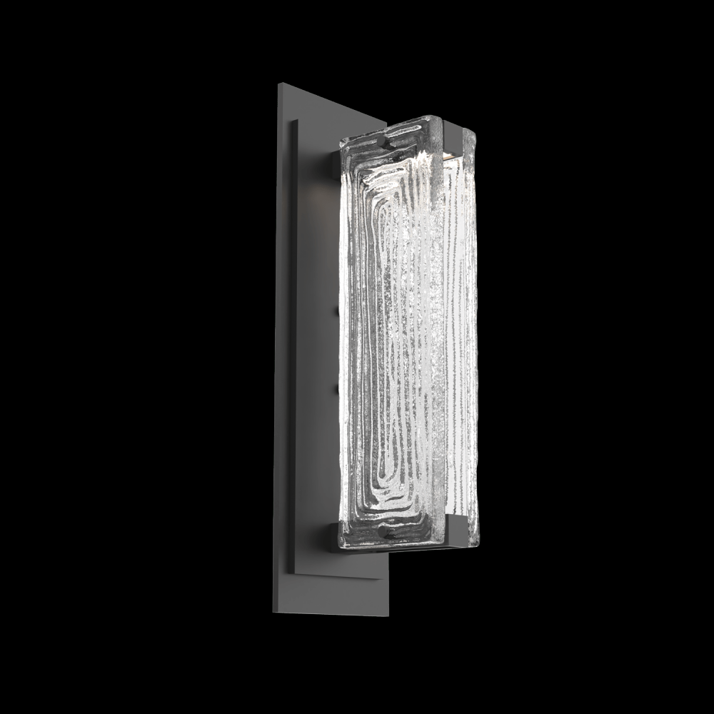 Tabulo Sconce-Matte Black-Linea Cast Glass