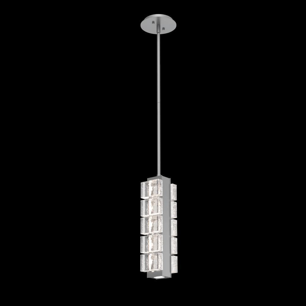 Tessera Pendant-Classic Silver-Pavé Cast Glass