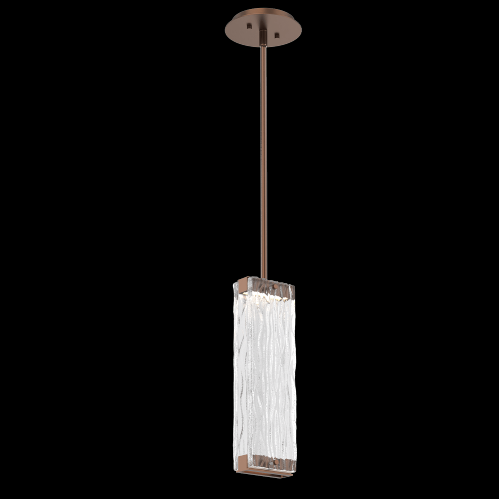 Tabulo Pendant-Burnished Bronze-Tidal Cast Glass