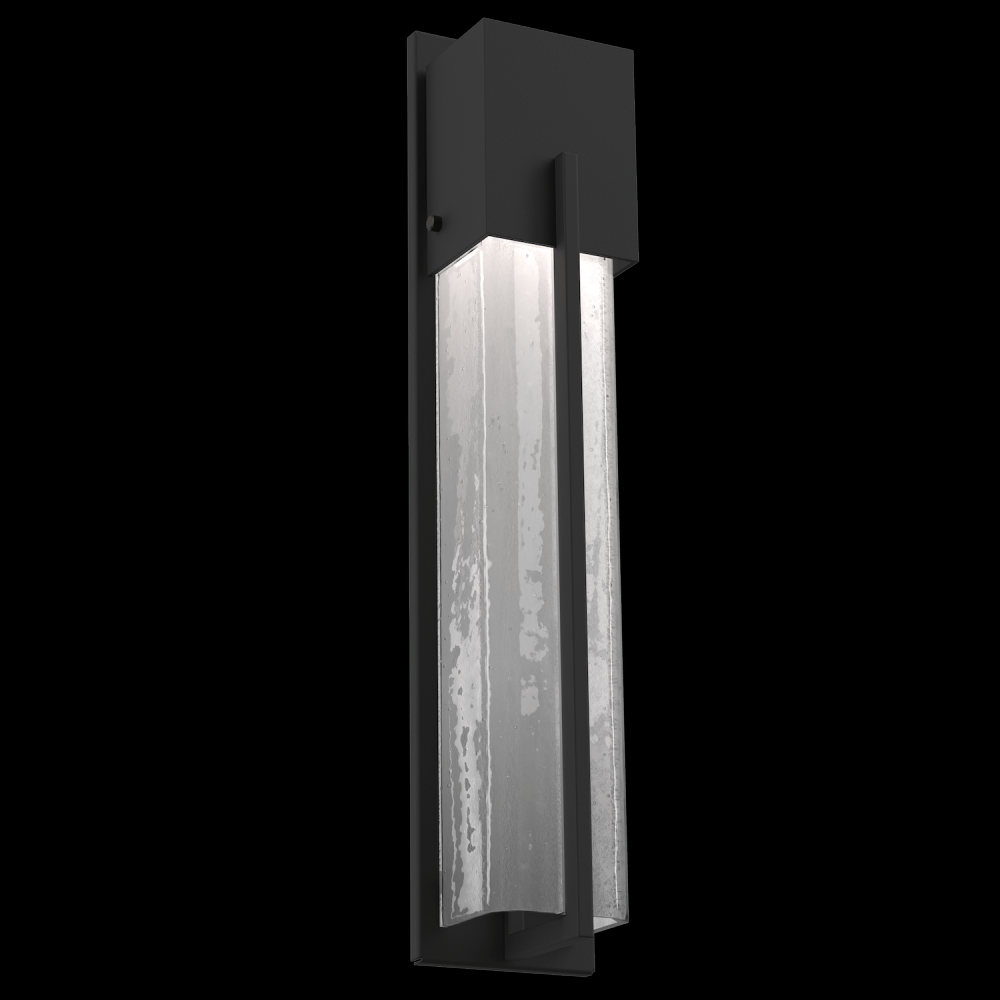 Outdoor Tall Square Cover Sconce with Metalwork