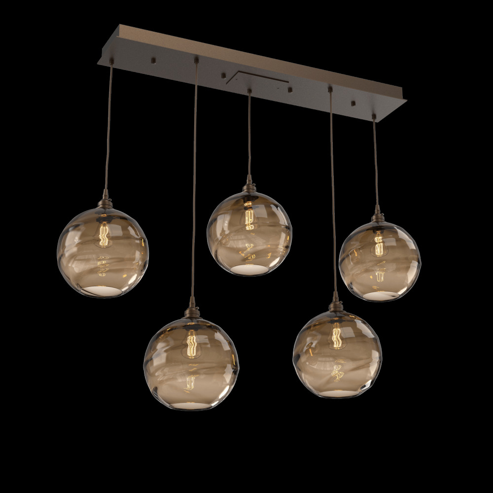 Terra Linear 5pc Multi-Pendant