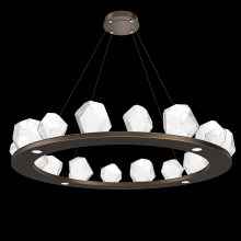 Hammerton CHB0039-0D-FB-C-CA1-L1 - Gem Ring Chandelier-0D 49"