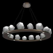 Hammerton CHB0039-0D-FB-S-CA1-L3 - Gem Ring Chandelier-0D 49"