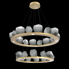 Hammerton CHB0039-2B-GB-S-CA1-L1 - Two Tier Gem Ring Chandelier-2B