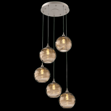 Hammerton CHB0047-05-BS-OB-C01-E2 - Terra Round 5pc Multi-Pendant