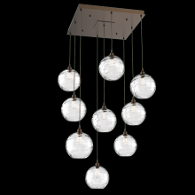 Hammerton CHB0047-09-FB-OC-C01-E2 - Terra Square 9pc Multi-Pendant