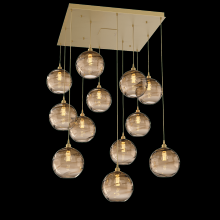 Hammerton CHB0047-12-GB-OB-C01-E2 - Terra Square 12pc Multi-Pendant