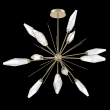 Hammerton CHB0050-0B-GB-CC-001-L1 - Rock Crystal Starburst-0B-Gilded Brass