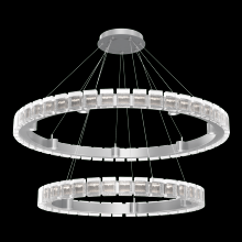 Hammerton CHB0087-2T-CS-TP-CA1-L3 - Tessera 38" & 50" Two-Tier Ring-Classic Silver