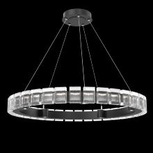 Hammerton CHB0087-38-MB-TP-CA1-L3 - Tessera 38in Ring-Matte Black-Pavé Cast Glass