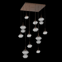 Hammerton CHB0089-12-BB-S-C01-L3 - Mesa Square Pendant Chandelier