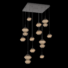 Hammerton CHB0089-12-GP-B-C01-L1 - Mesa Square Pendant Chandelier