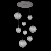 Hammerton CHB0092-08-GP-S-C01-L1 - Gaia Round Pendant Chandelier