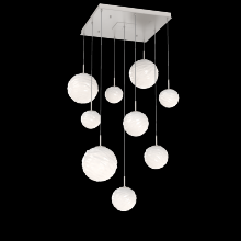 Hammerton CHB0092-09-BS-WL-C01-L3 - Gaia Square Multi-Pendant Chandelier