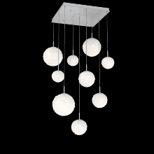 Hammerton CHB0092-09-CS-WL-C01-L3 - Gaia Square Multi-Pendant Chandelier