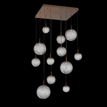 Hammerton CHB0092-12-BB-S-C01-L1 - Gaia Square Multi-Pendant Chandelier