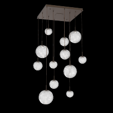 Hammerton CHB0092-12-FB-C-C01-L1 - Gaia Square Multi-Pendant Chandelier