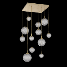 Hammerton CHB0092-12-GB-S-C01-L1 - Gaia Square Multi-Pendant Chandelier