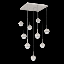 Hammerton CHB0093-09-BS-MC-C01-L1 - Cabochon Square Pendant Chandelier