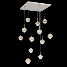 Hammerton CHB0093-12-BS-TC-C01-L1 - Cabochon Square Pendant Chandelier