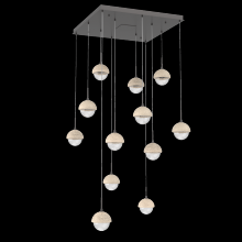 Hammerton CHB0093-12-GP-TC-C01-L3 - Cabochon Square Pendant Chandelier