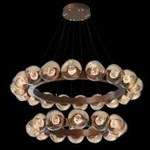 Hammerton CHB0095-2T-BB-FB-CA1-L3 - Luna Radial Ring Chandelier