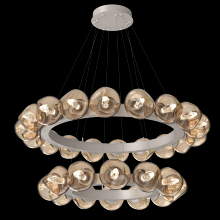 Hammerton CHB0095-2T-BS-GB-CA1-L1 - Luna Radial Ring Chandelier