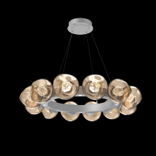 Hammerton CHB0095-36-CS-ZB-CA1-L1 - Luna Radial Ring Chandelier