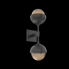 Hammerton IDB0093-02-MB-B-L3-MS - Cabochon Double Sconce