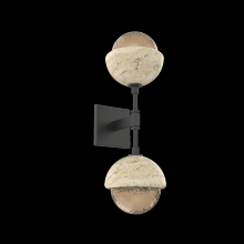 Hammerton IDB0093-02-MB-B-L3-TR - Cabochon Double Sconce