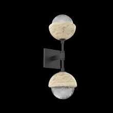 Hammerton IDB0093-02-MB-S-L1-TR - Cabochon Double Sconce