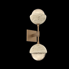 Hammerton IDB0093-02-NB-A-L3-TR - Cabochon Double Sconce