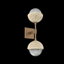 Hammerton IDB0093-02-NB-S-L3-TR - Cabochon Double Sconce